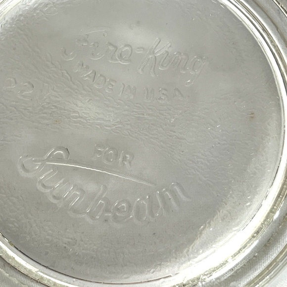 Vintage Clear Fire King Mixing Bowl for Sunbeam Stand Mixer 6.5 dia Holds 2 qts - Picture 7 of 7